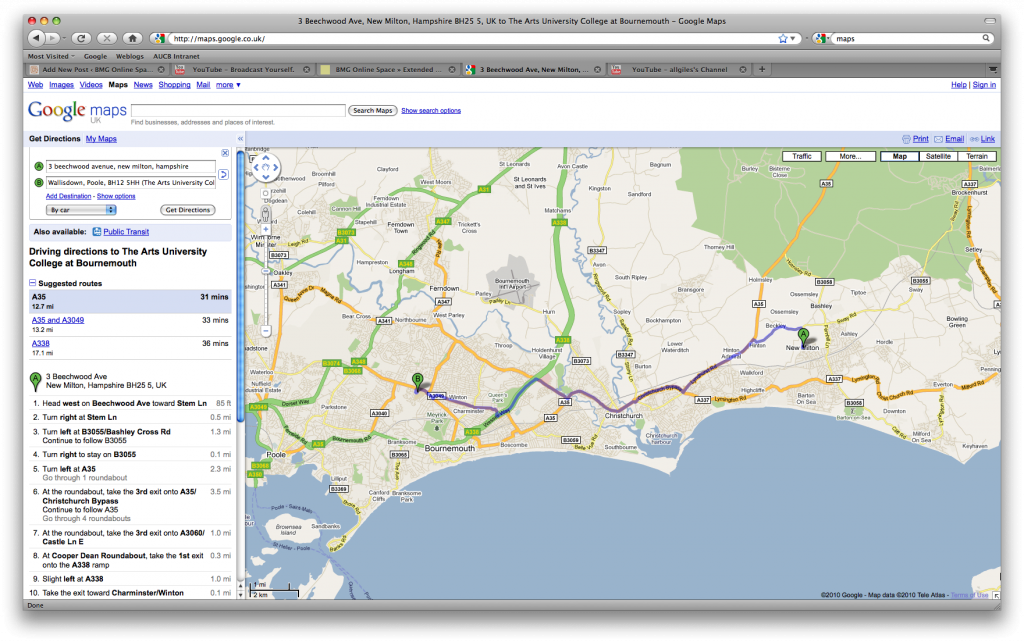 Google Maps BMG Online Space